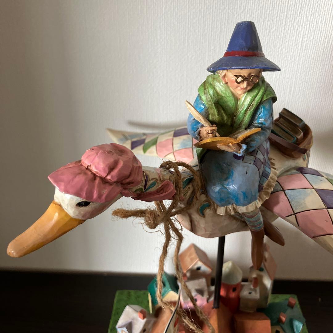 エネスコ　ジムショア　マザーグース　フィギュア　置物　魔女　白鳥　フィギュリン