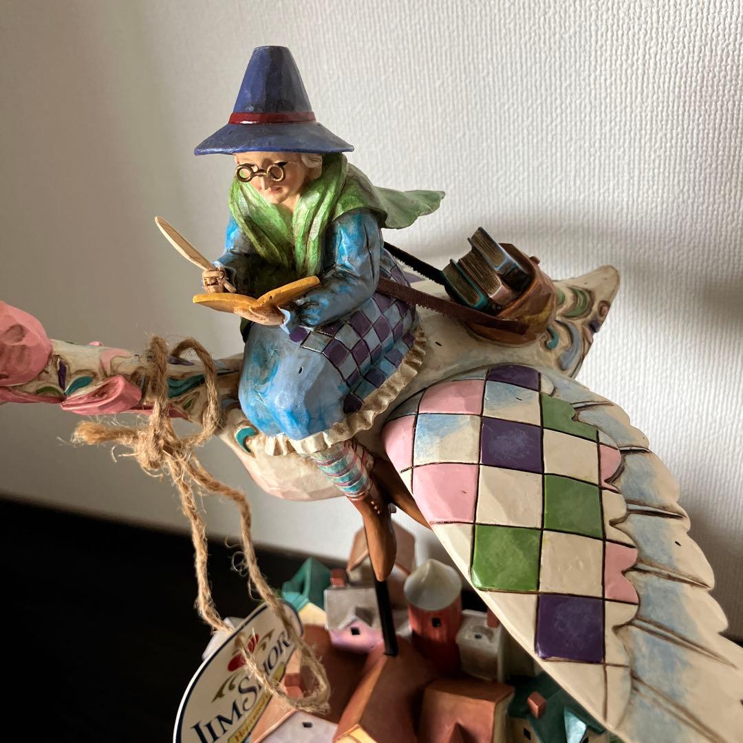 エネスコ　ジムショア　マザーグース　フィギュア　置物　魔女　白鳥　フィギュリン