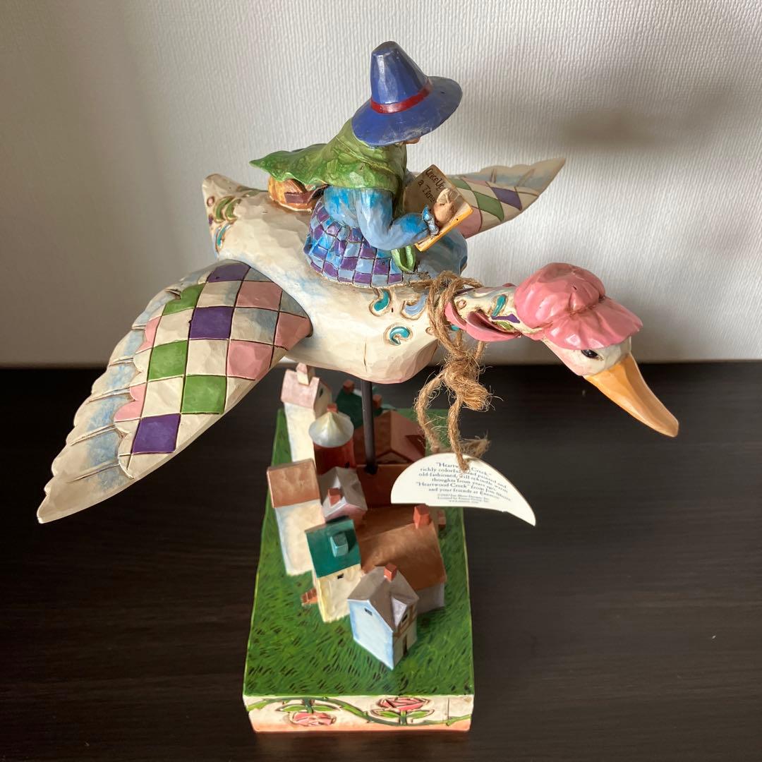 エネスコ　ジムショア　マザーグース　フィギュア　置物　魔女　白鳥　フィギュリン