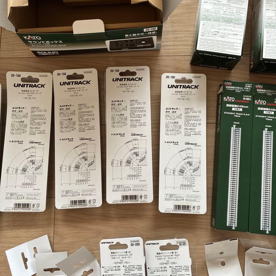 【空箱】本体無し★KATO★Nゲージ★レール・コントローラー・サウンドボックス他