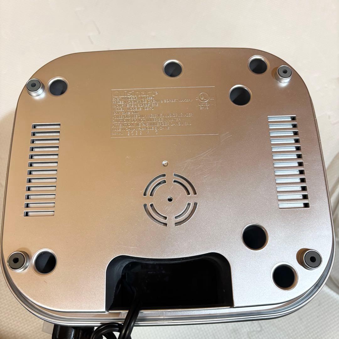 【美品】Cuisinart クイジナート ICE-70 アイスクリームメーカー