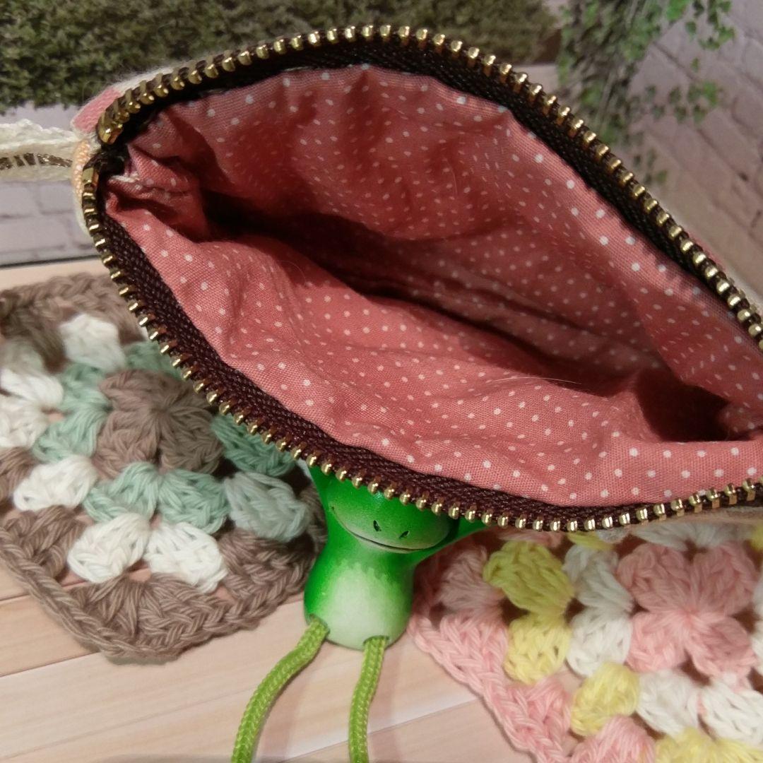 ちまちまポーチ☆あごのせニャンコ☆豆大福ちゃん☆猫