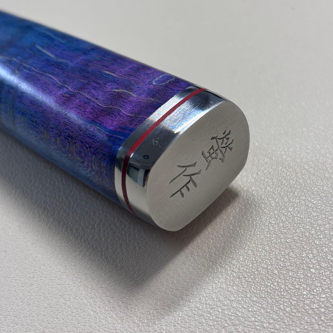 240mm黒打ちダマスカス　(切付型)牛刀シェフナイフ 牛刀【新品】