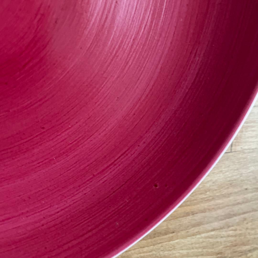 お値下げ　ARITA ワインレッド 多用鉢　平皿　アリタポーセリンラボ