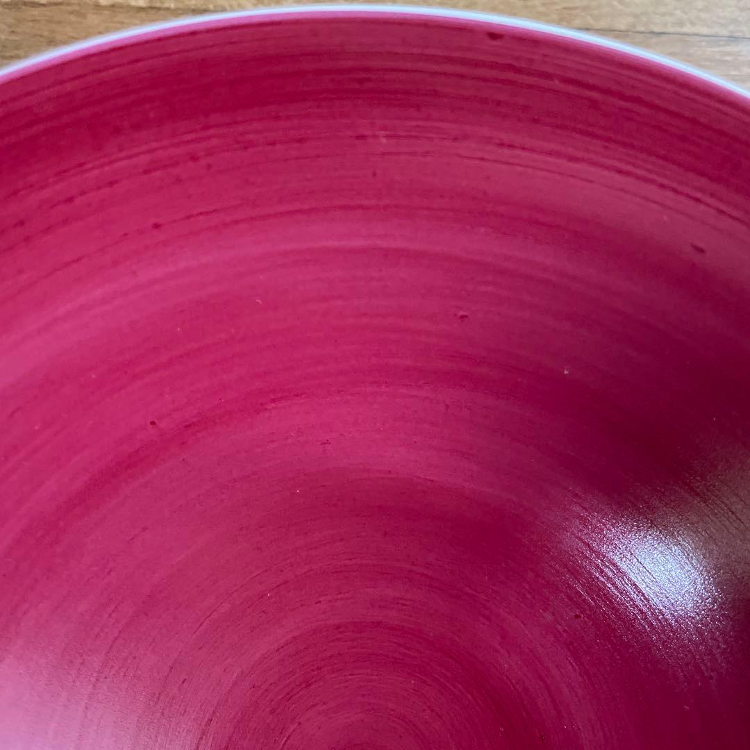 お値下げ　ARITA ワインレッド 多用鉢　平皿　アリタポーセリンラボ