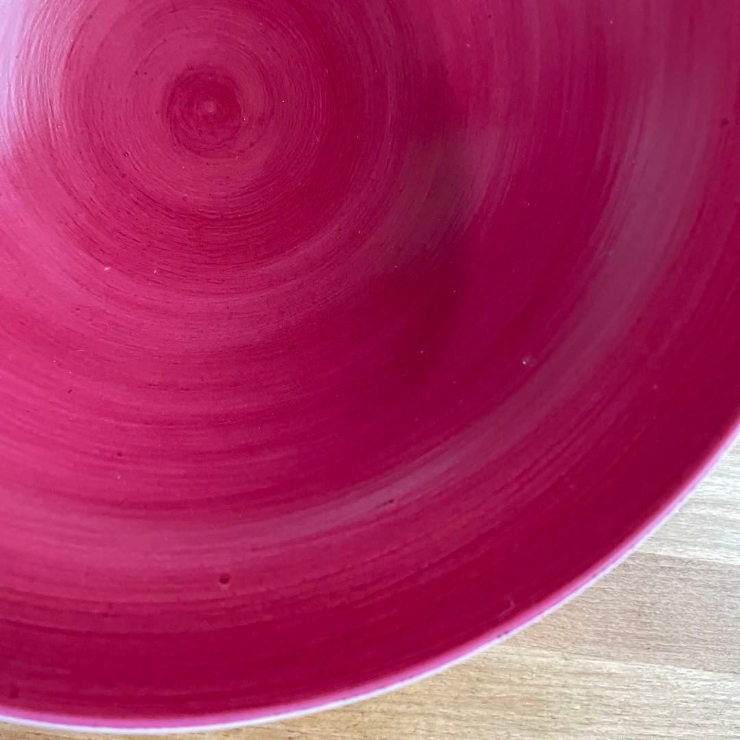 お値下げ　ARITA ワインレッド 多用鉢　平皿　アリタポーセリンラボ