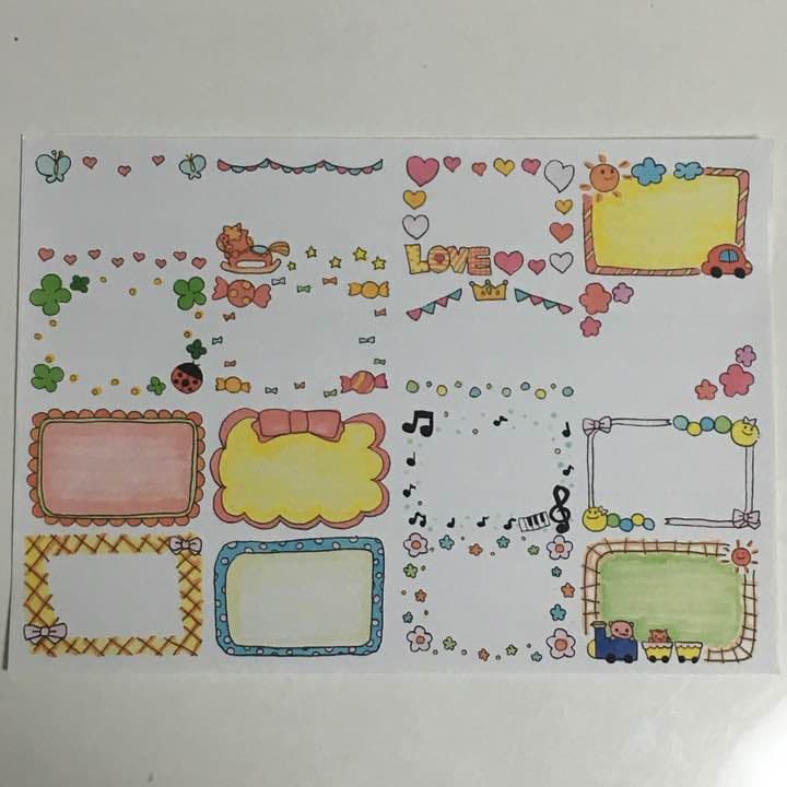 4.コメント枠シール(大)