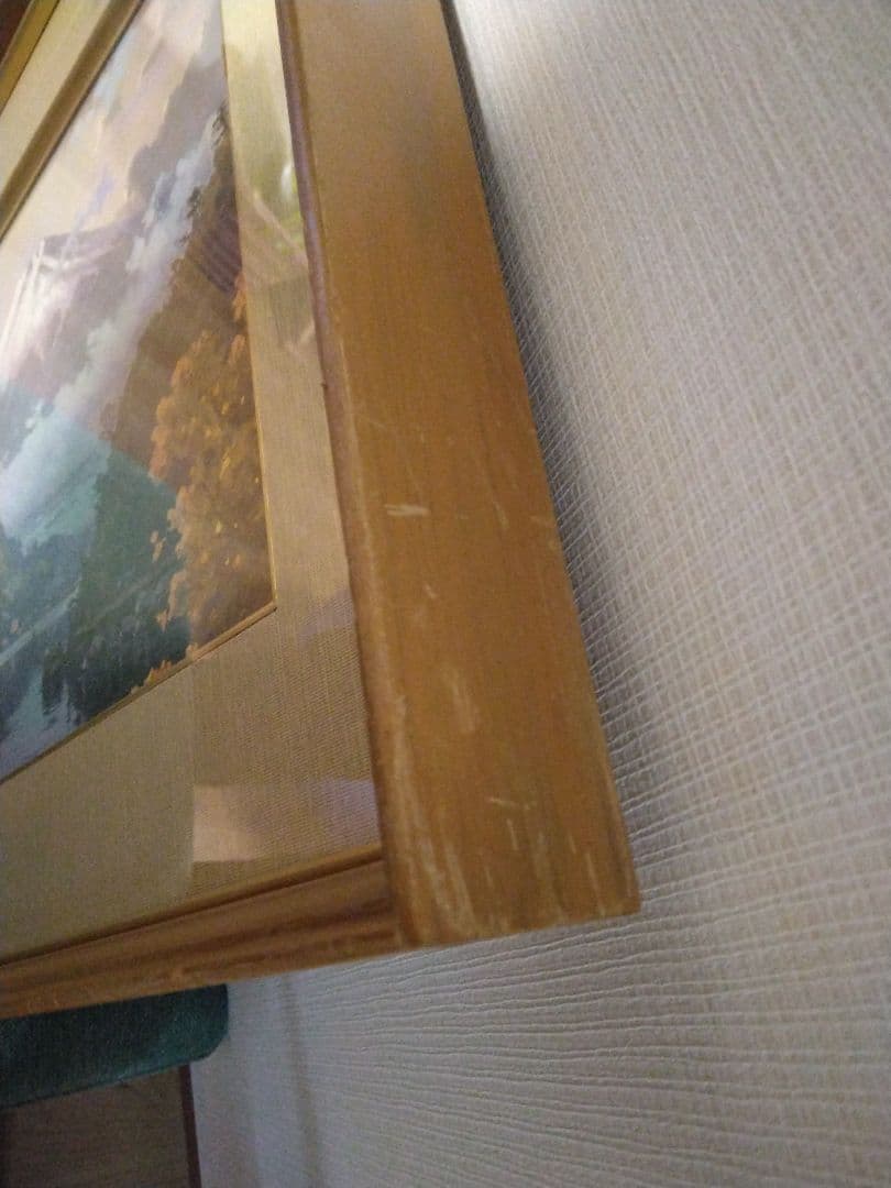 富士山 油絵 若石賛花 直筆サイン入り