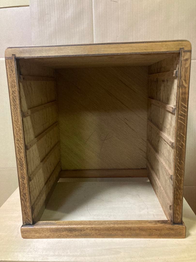 ハンドメイド　古道具風　卓上引出し　5段小引出し　ビンテージ風　什器にも