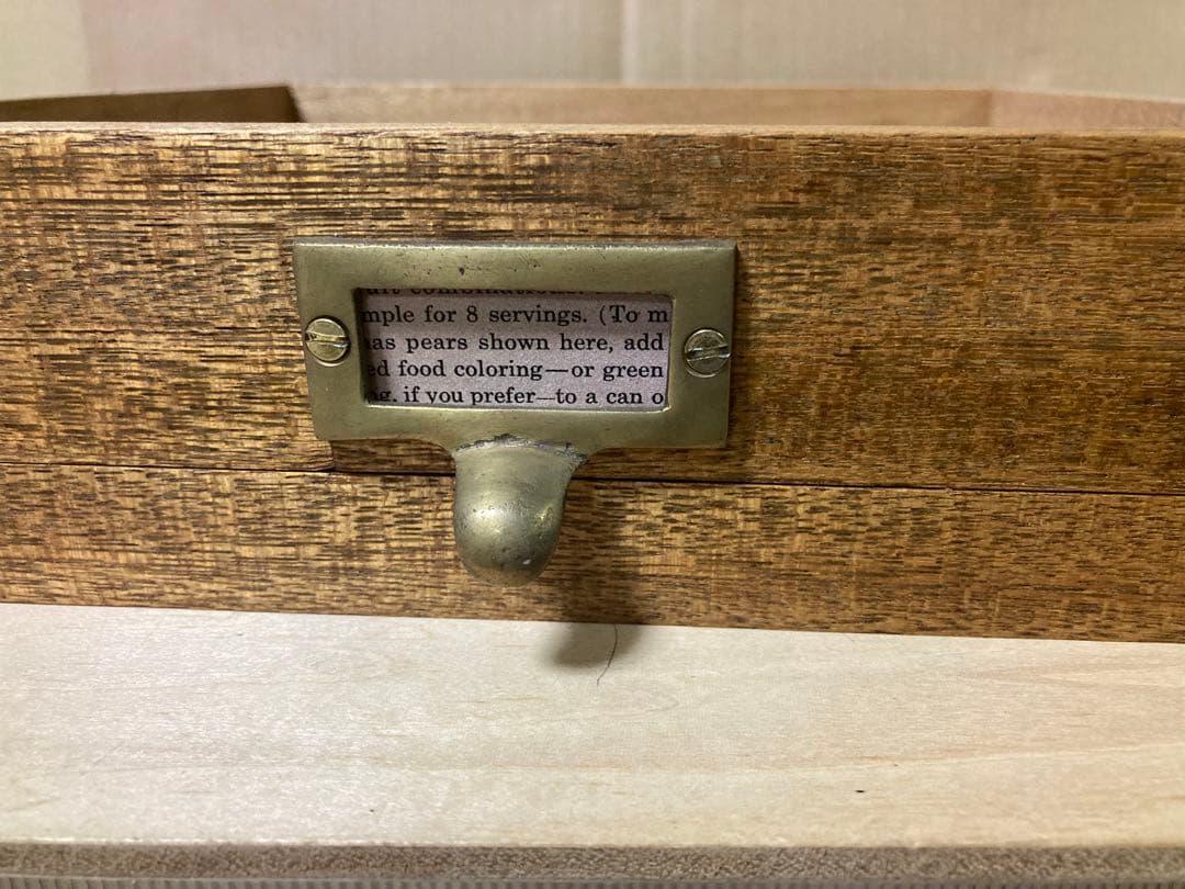 ハンドメイド　古道具風　卓上引出し　5段小引出し　ビンテージ風　什器にも