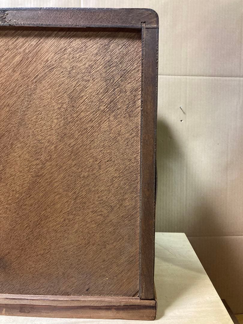 ハンドメイド　古道具風　卓上引出し　5段小引出し　ビンテージ風　什器にも