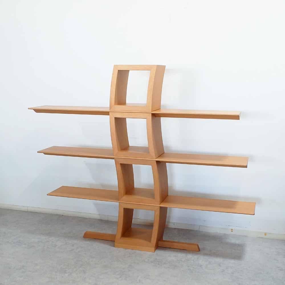 カンディハウス ウェーブデザイン ブックシェルフ ZR24491