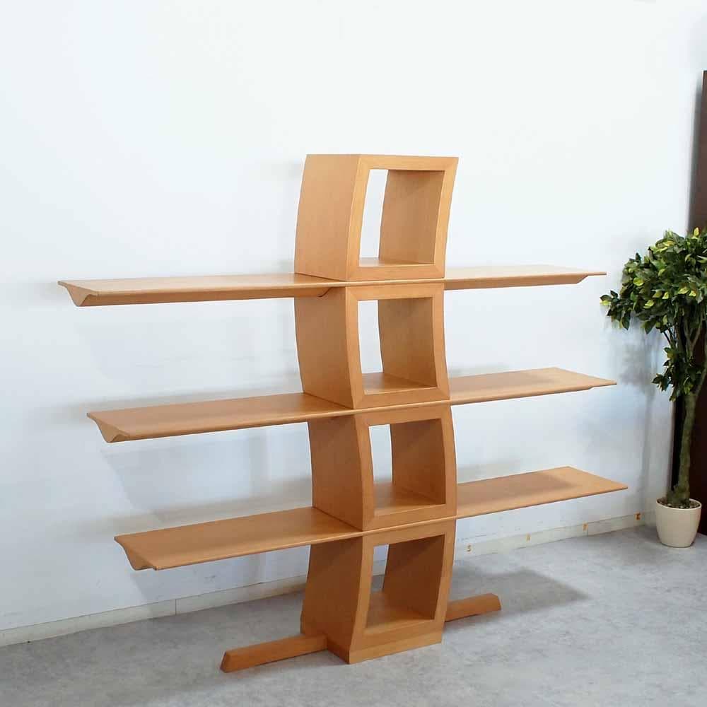 カンディハウス ウェーブデザイン ブックシェルフ ZR24491