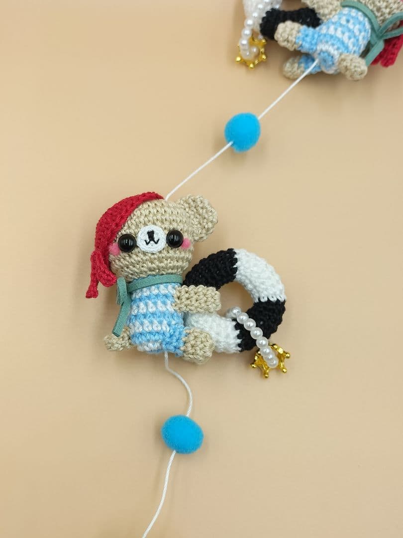 あみぐるみ　Aモビール　夏