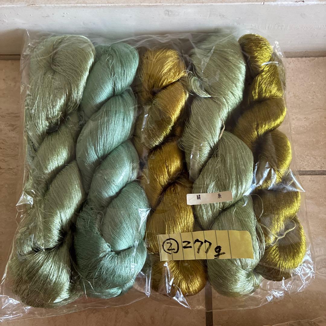 織物用絹糸です