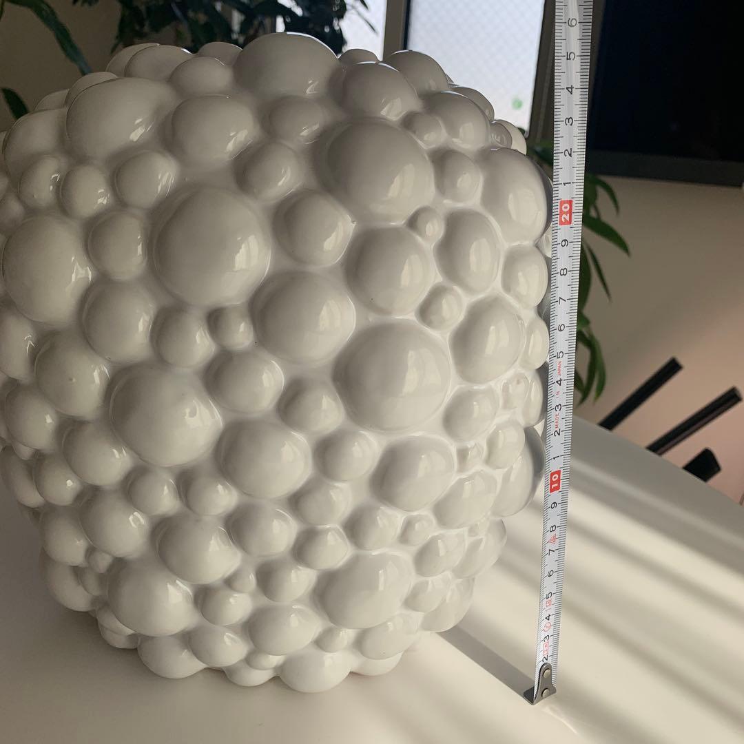花瓶 ホワイトバブルデザイン 花器 インテリア