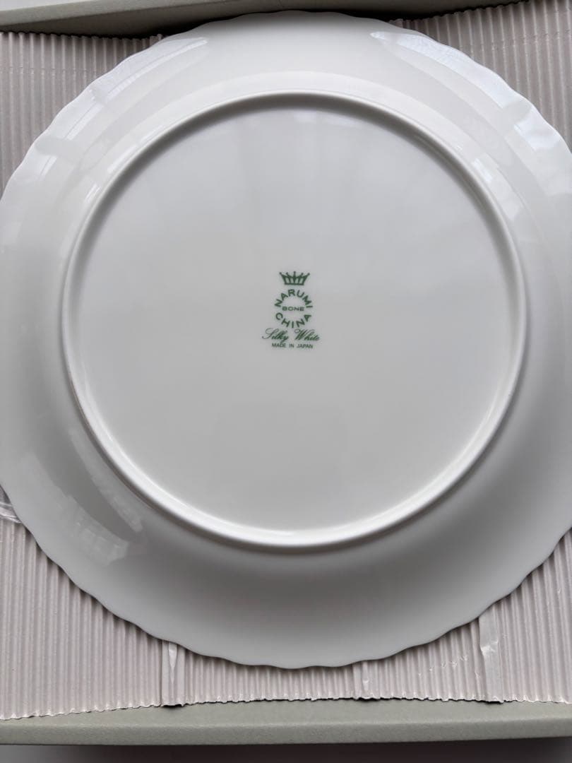 NARUMI シルキーホワイト 27cmディナー 皿 プレート 5枚セット