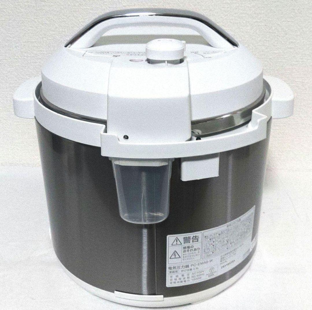 IRIS OHYAMA 電気圧力鍋6L PC-EMA6-W 【未使用品】
