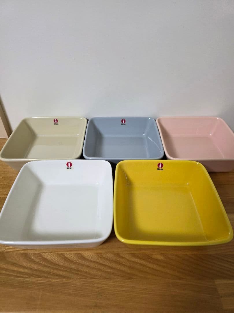  スクエアプレート12x12 　5色