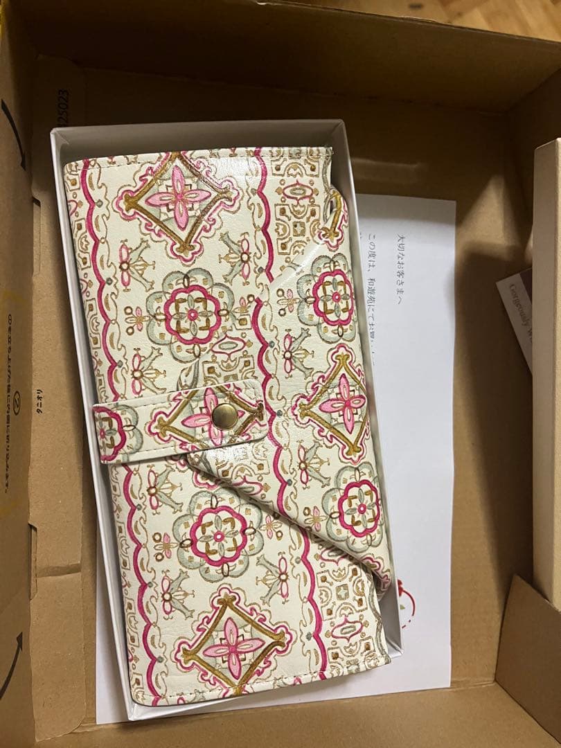 【姫路・姫革細工】ギャルソン財布　＜ルミエ・ピンク＞