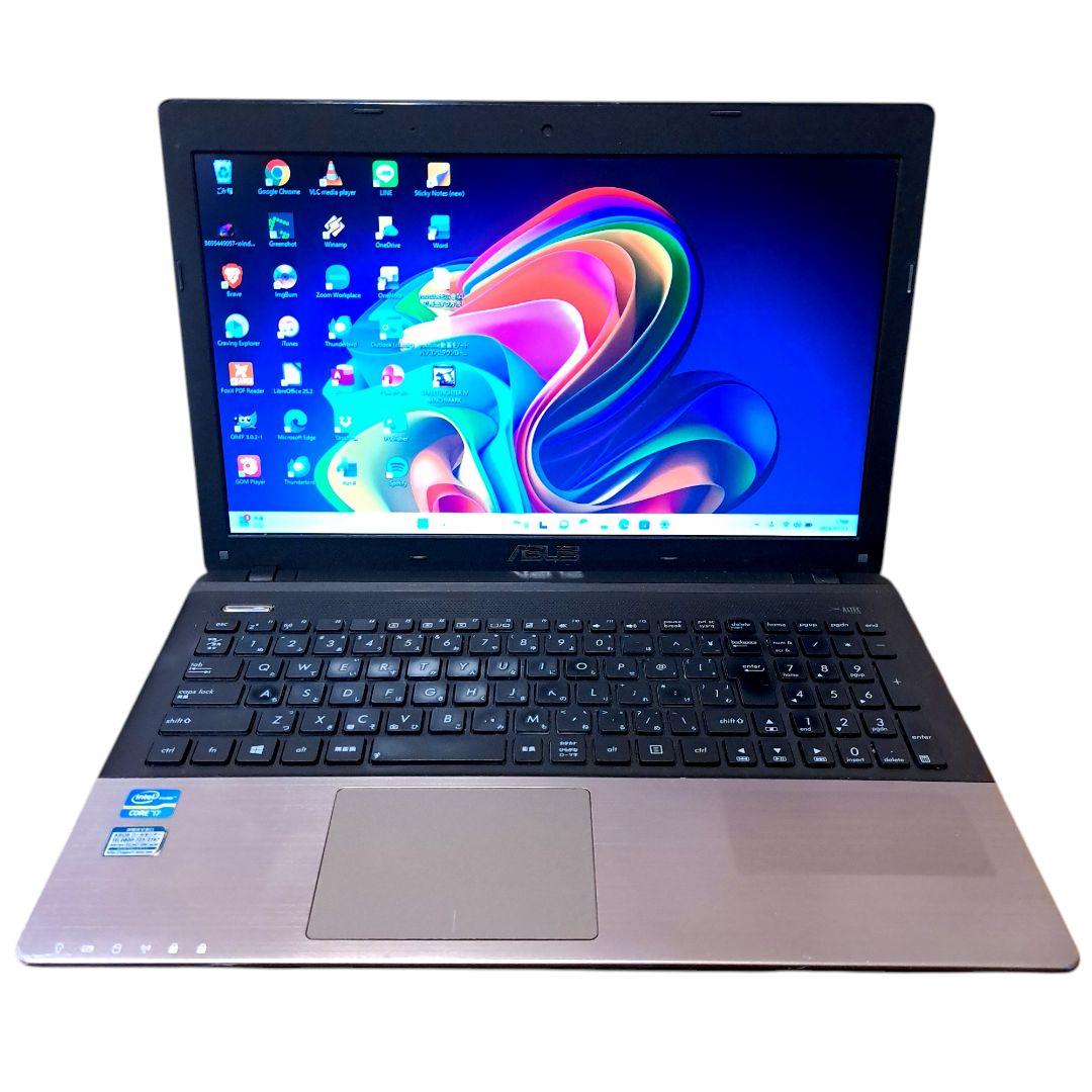 ノートPC Windows11 オフィス付き i7 16GB SSD 15インチ