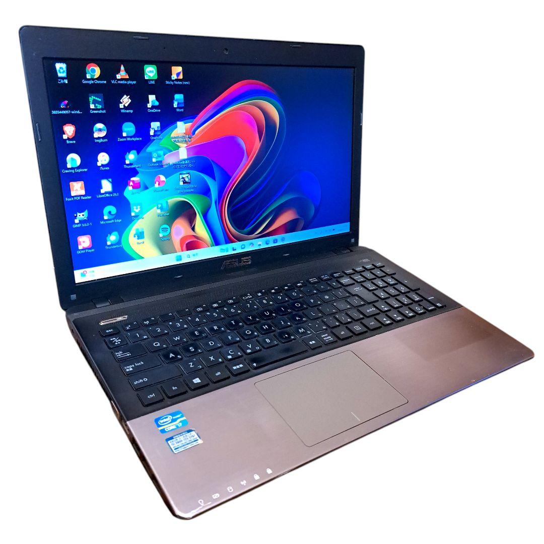 ノートPC Windows11 オフィス付き i7 16GB SSD 15インチ