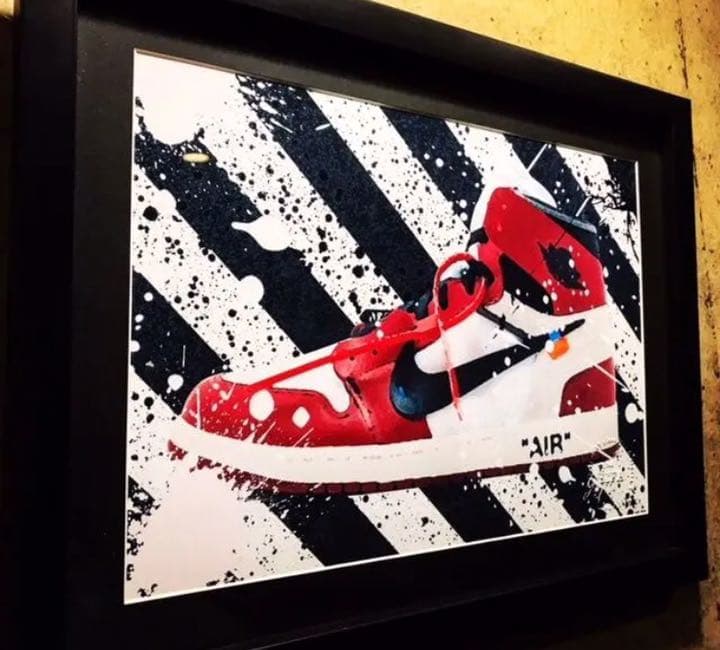 GrysonアートNSエアジョーダン1オフホワイトヴァージルアブローオマージュ