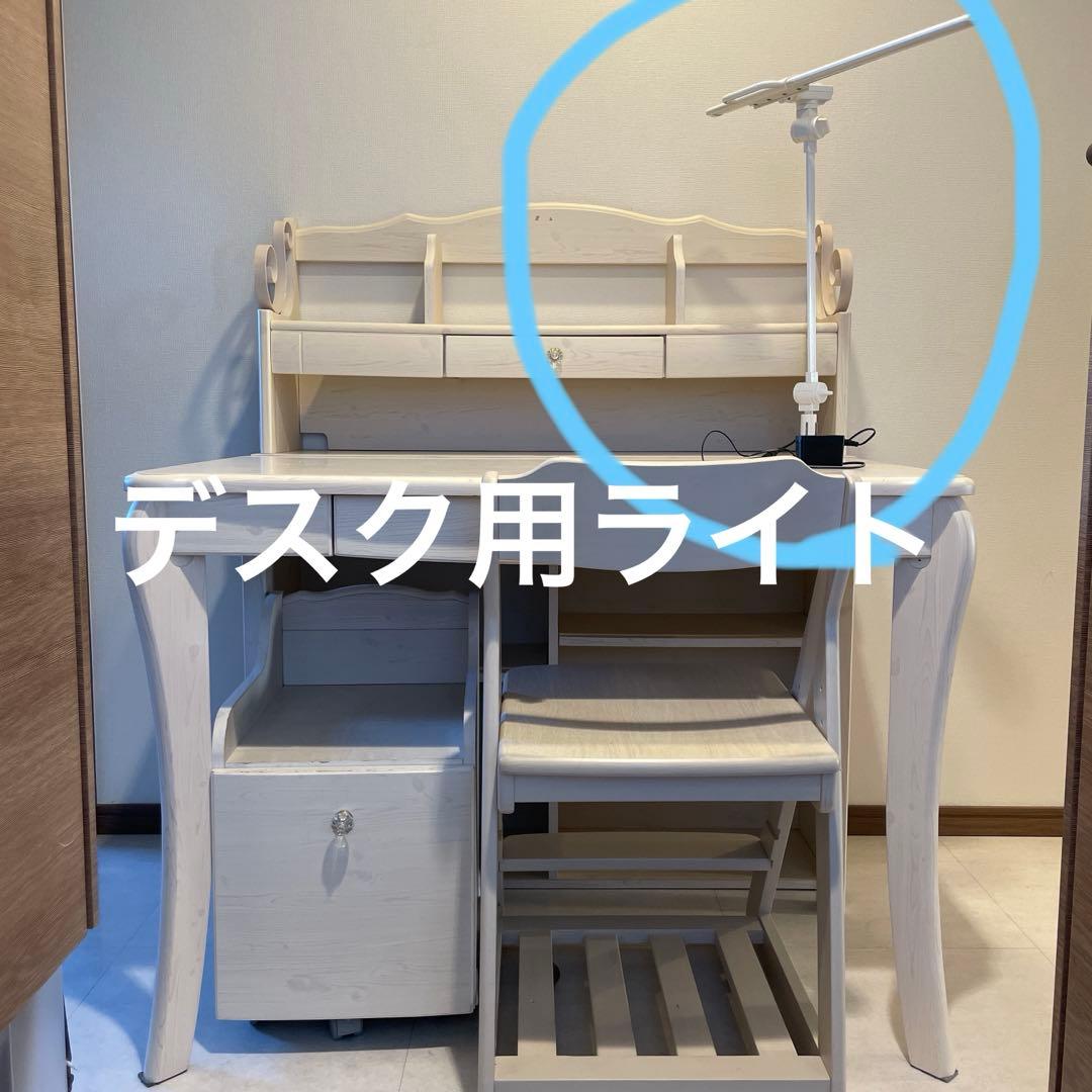 可愛い♪ホワイト 学習机・机のみ