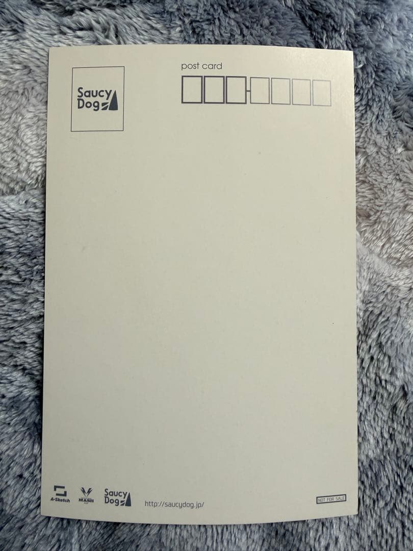 Saucy Dog サイン入りポストカード