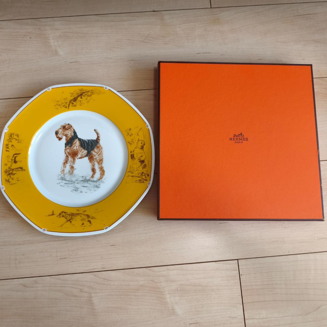 HERMES 八角 プレート エアデールテリア エルメス