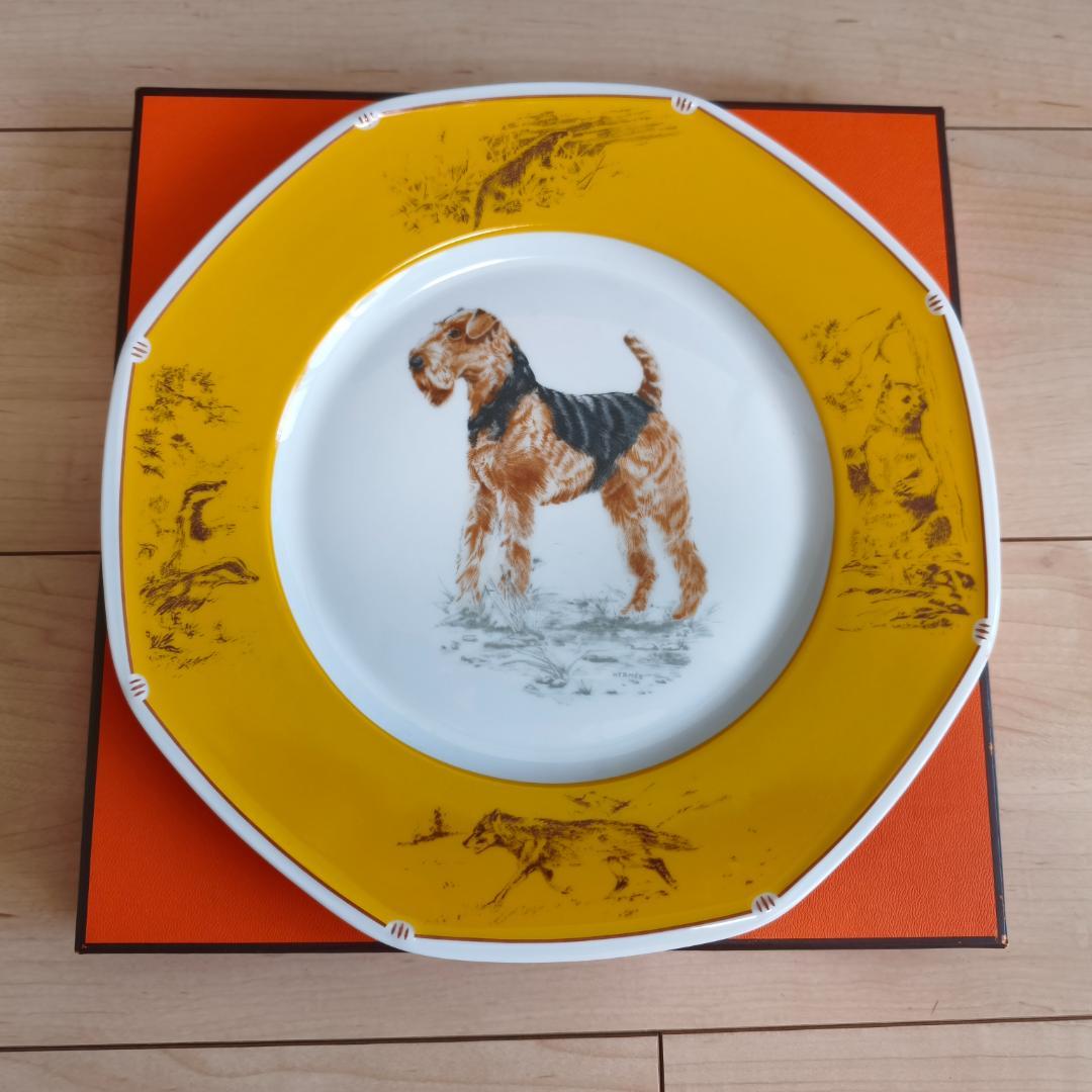 HERMES 八角 プレート エアデールテリア エルメス