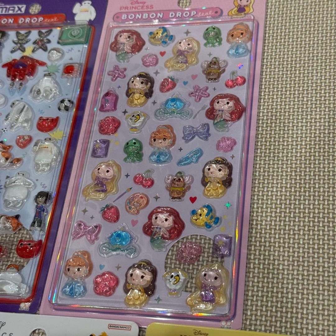【正規品】ディズニー ボンボンドロップシール 5種類 セット
