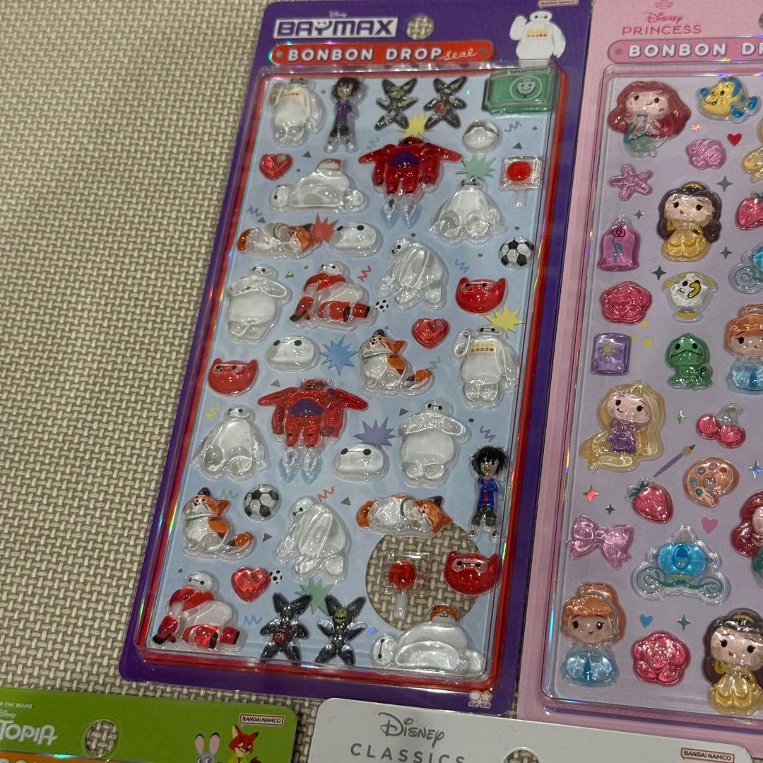 【正規品】ディズニー ボンボンドロップシール 5種類 セット