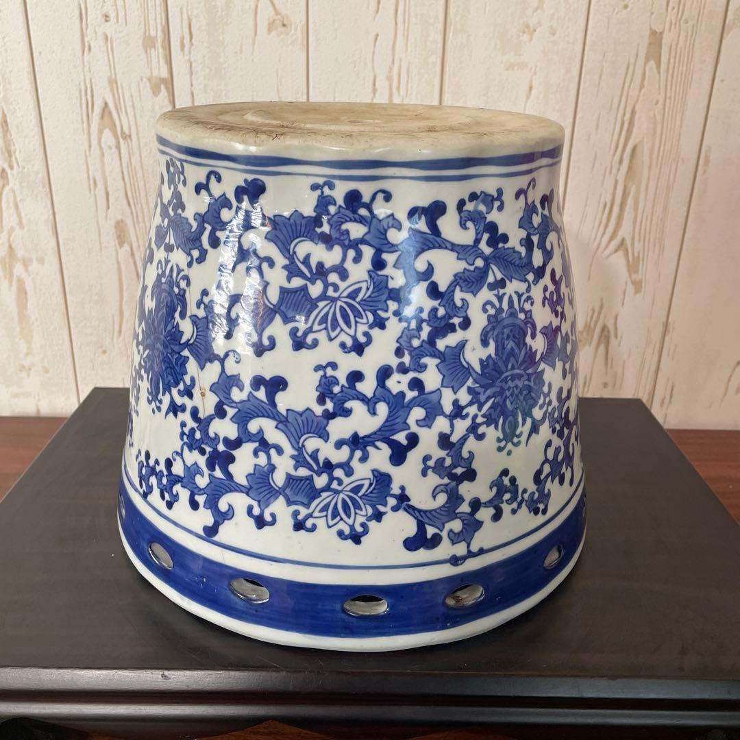 盆栽鉢　睡蓮鉢　蘭鉢　懸崖　植木鉢　観葉植物　山野草　花　染付け　大鉢