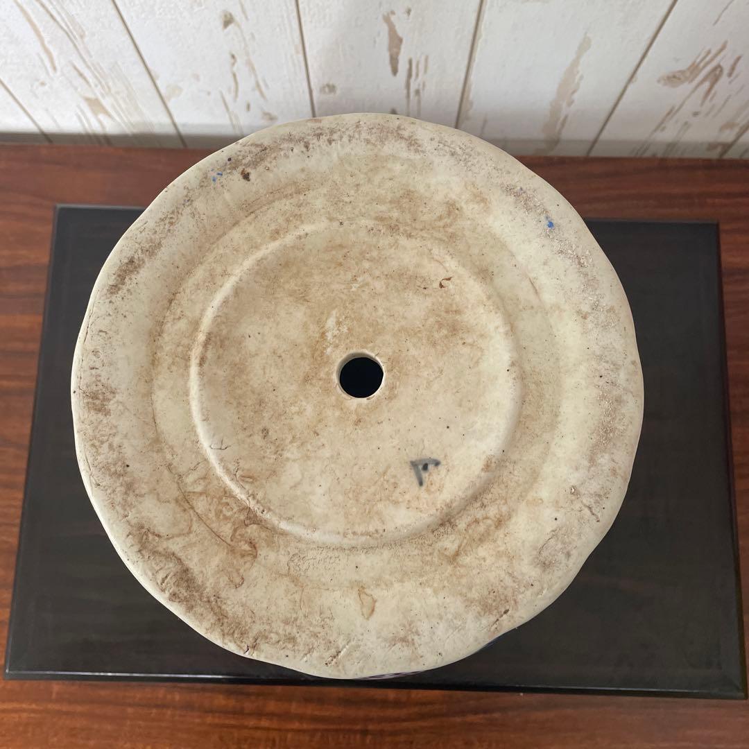 盆栽鉢　睡蓮鉢　蘭鉢　懸崖　植木鉢　観葉植物　山野草　花　染付け　大鉢