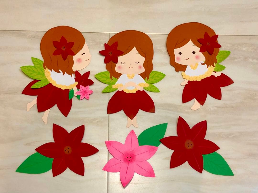 1年間使える妖精壁面7点セット