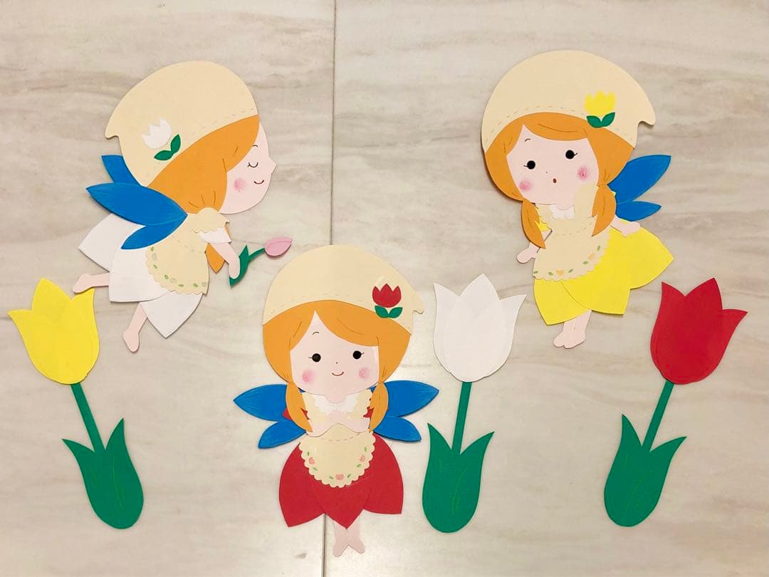 1年間使える妖精壁面7点セット