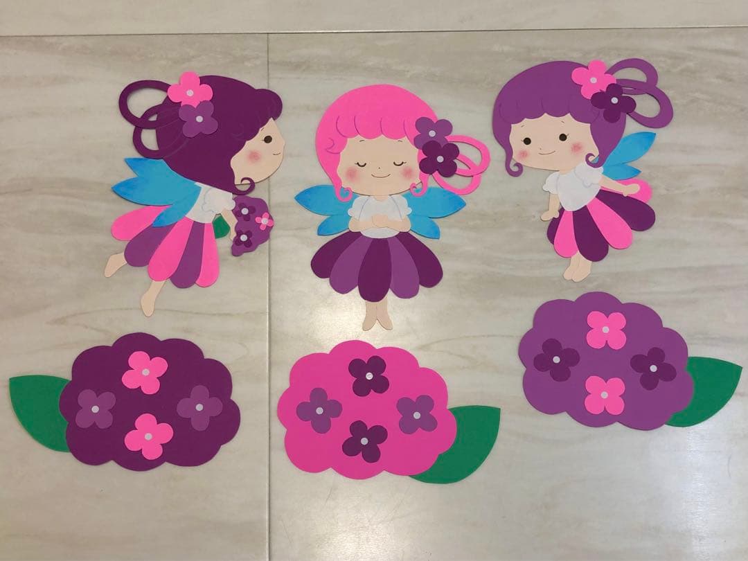 1年間使える妖精壁面7点セット