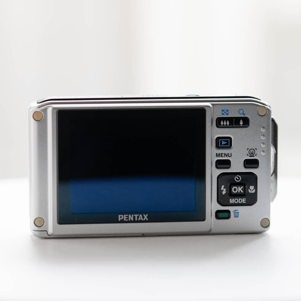 【防水カメラ】 PENTAX optio W60 シルバー 動作確認済み