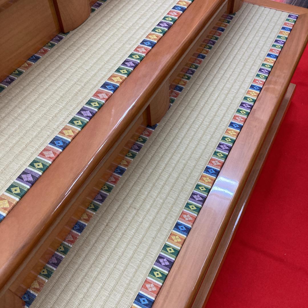 新B2 訳あり特価！豪華な三段飾り　雛人形三段台と屏風　台巾90㎝　ひな人形