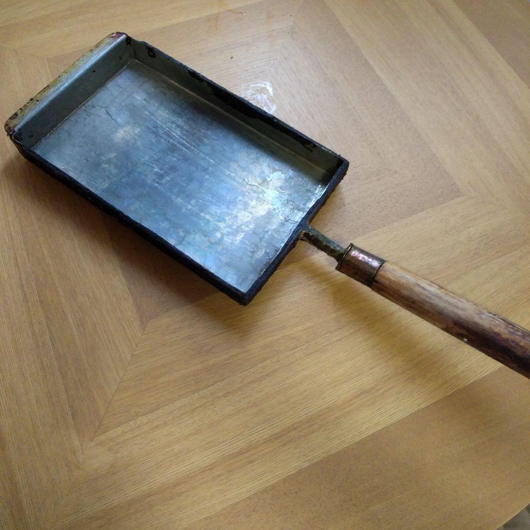 ◆レトロ◆ 超特大 業務用　使用及びジャンク品扱　玉子焼き器　17㎝×28㎝