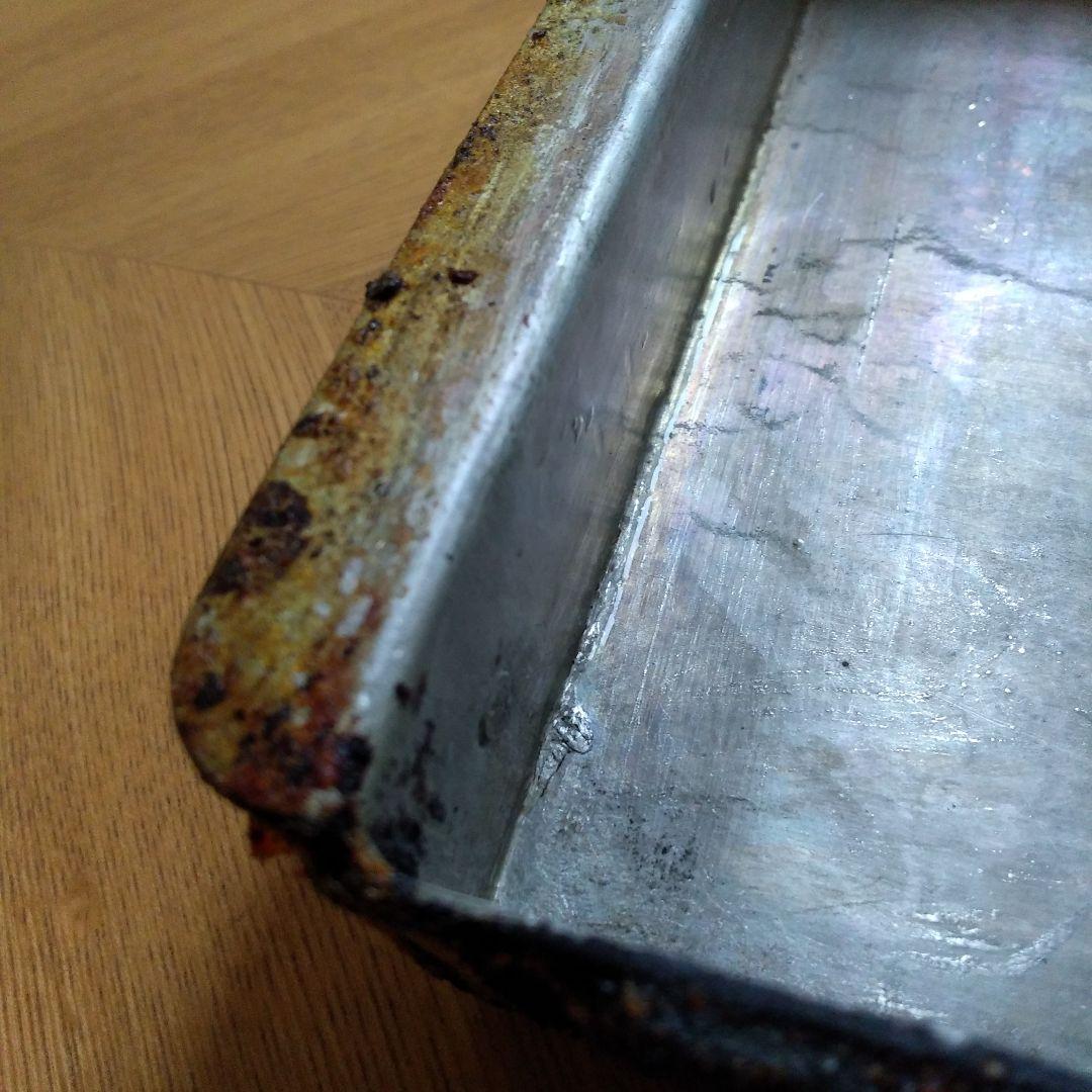 ◆レトロ◆ 超特大 業務用　使用及びジャンク品扱　玉子焼き器　17㎝×28㎝