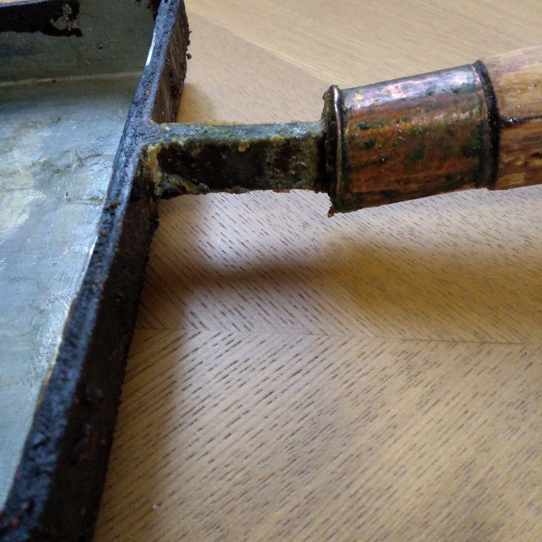 ◆レトロ◆ 超特大 業務用　使用及びジャンク品扱　玉子焼き器　17㎝×28㎝