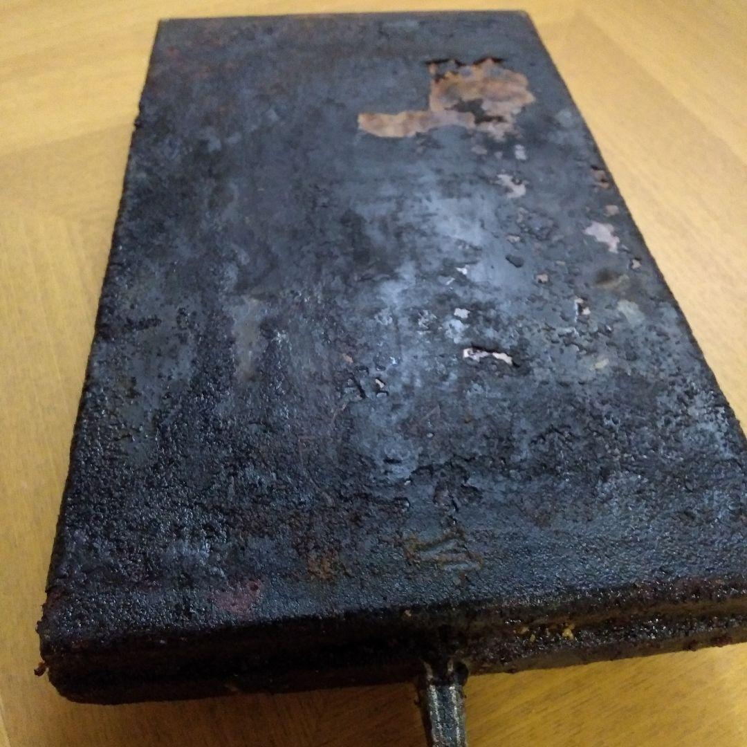 ◆レトロ◆ 超特大 業務用　使用及びジャンク品扱　玉子焼き器　17㎝×28㎝