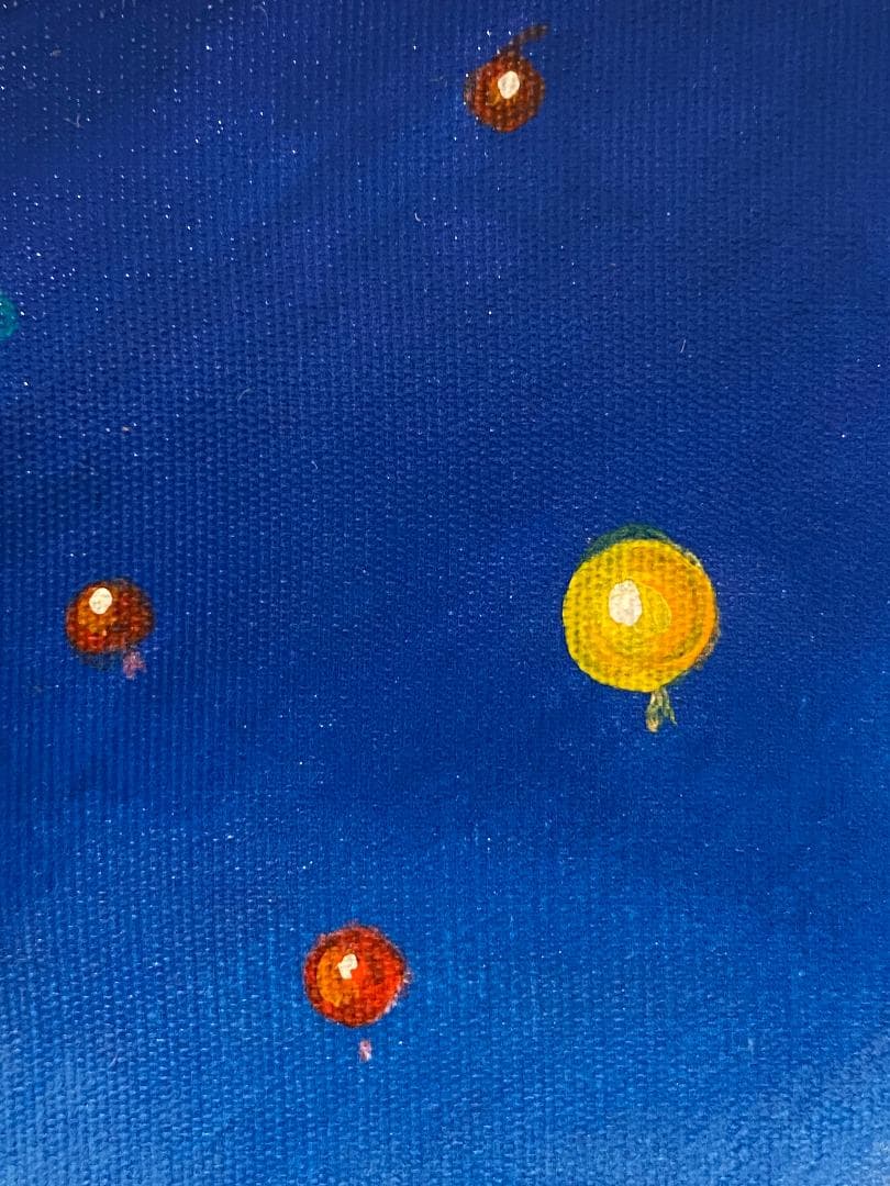 「真作」分部佳英「布引の山夏」風景画　油彩画　額装　サイン有り　F4号