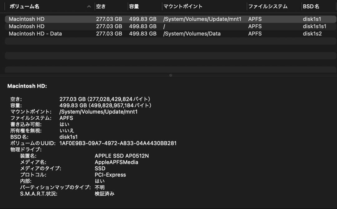 【美品】MacBook Pro 13インチ 2020 i5 16GB 512GB