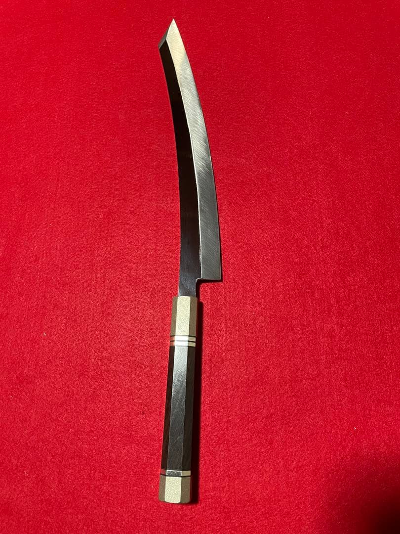 総銀黒檀　尺　鬼反り　一本限定　剣型　VG 鏡面　本焼き