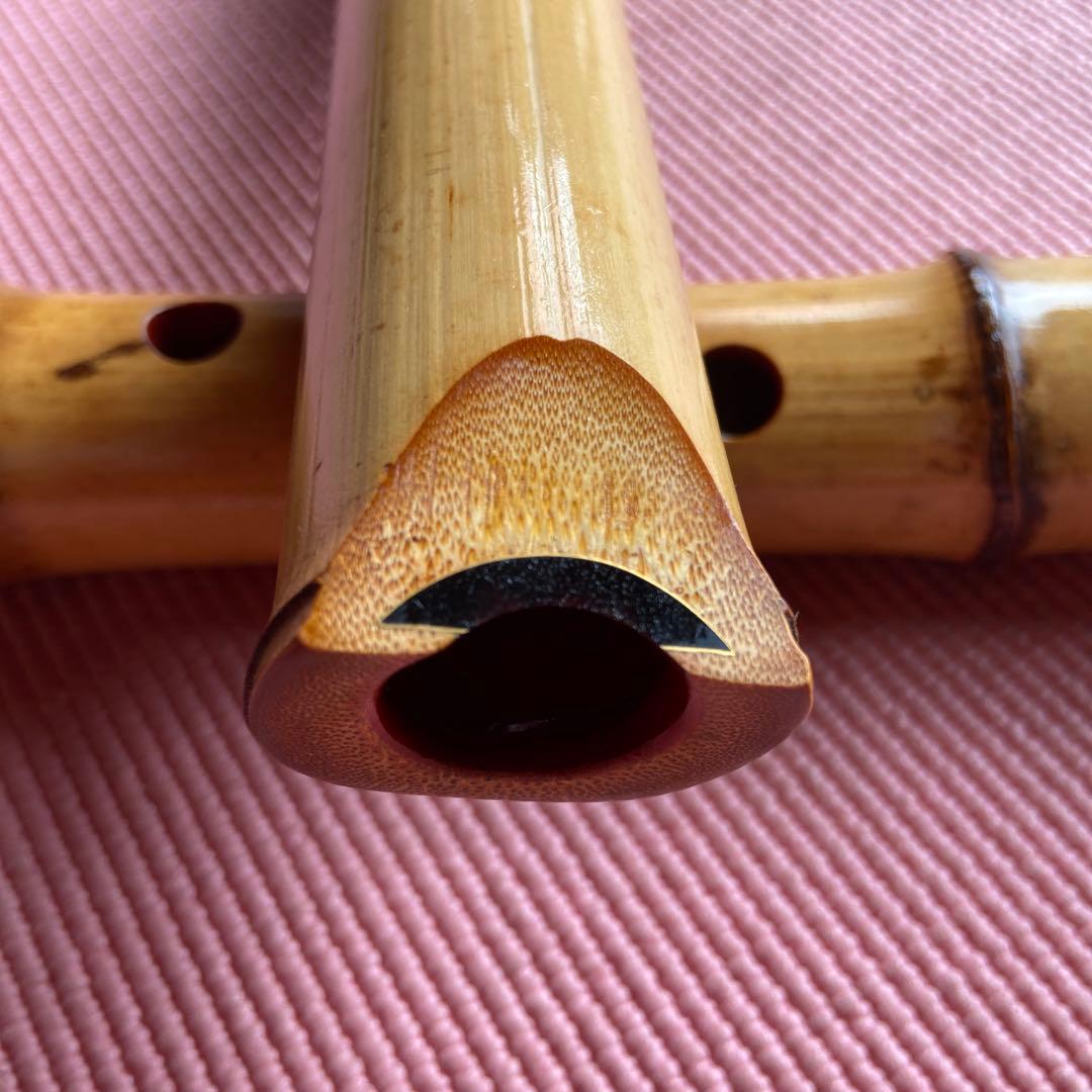 92値下げ　尺八　二尺二寸管　銘太郎　唄口金巻き