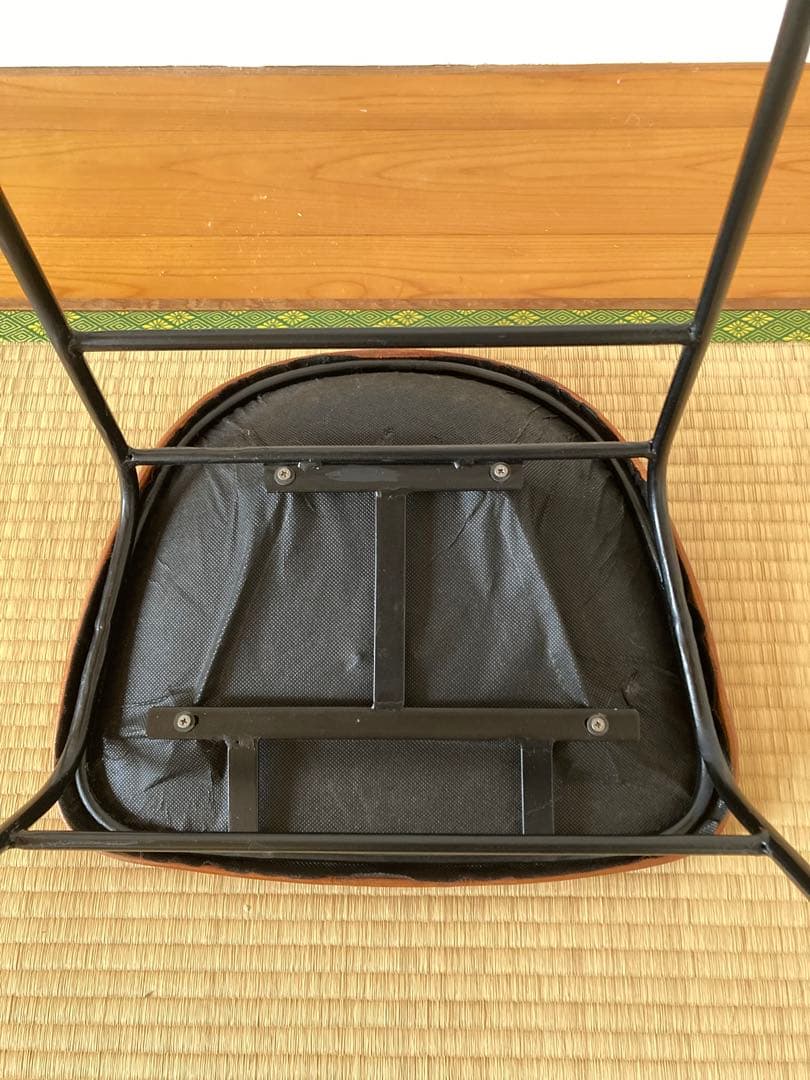 本革スツール アイアンレッグ