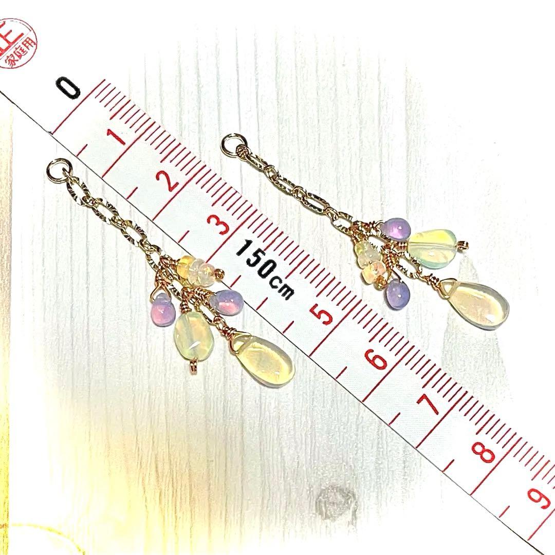 14kgf ♡パステルカラーなしゃらチャーム◝✩ピアス イヤリング